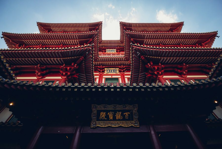 low angle photography of Pagoda temple