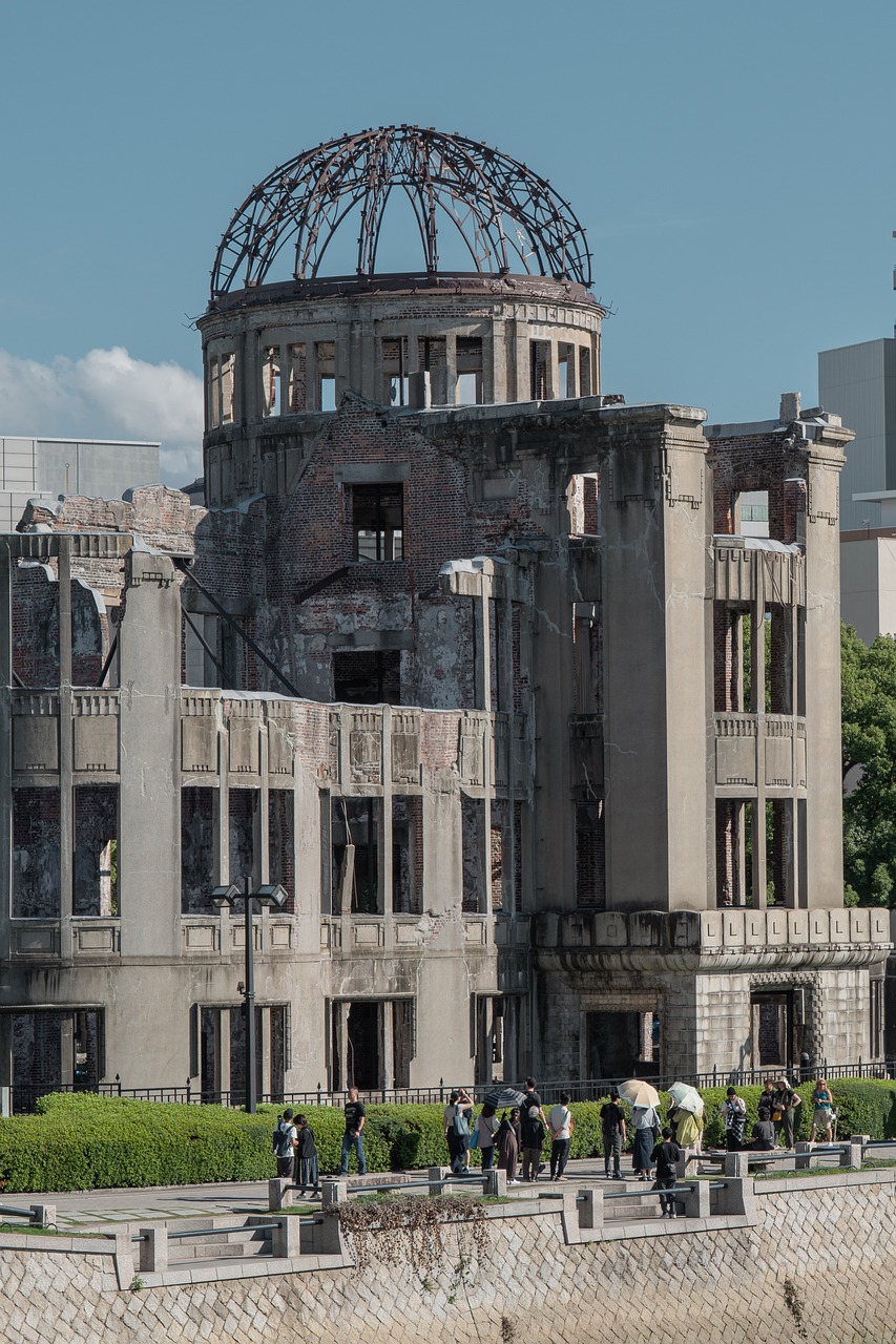 hiroshima, atomic bomb dome, peace monument, atomic bomb, peace park, memorial, historical, dome roof, japan, unesco world heritage